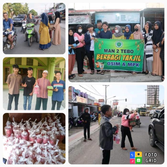 Mengharap Keberkahan Ramadhan OSIM dan MPK MAN 2 Tebo berbagi Takjil Mengharap Keberkahan Ramadhan OSIM dan MPK MAN 2 Tebo berbagi Takjil