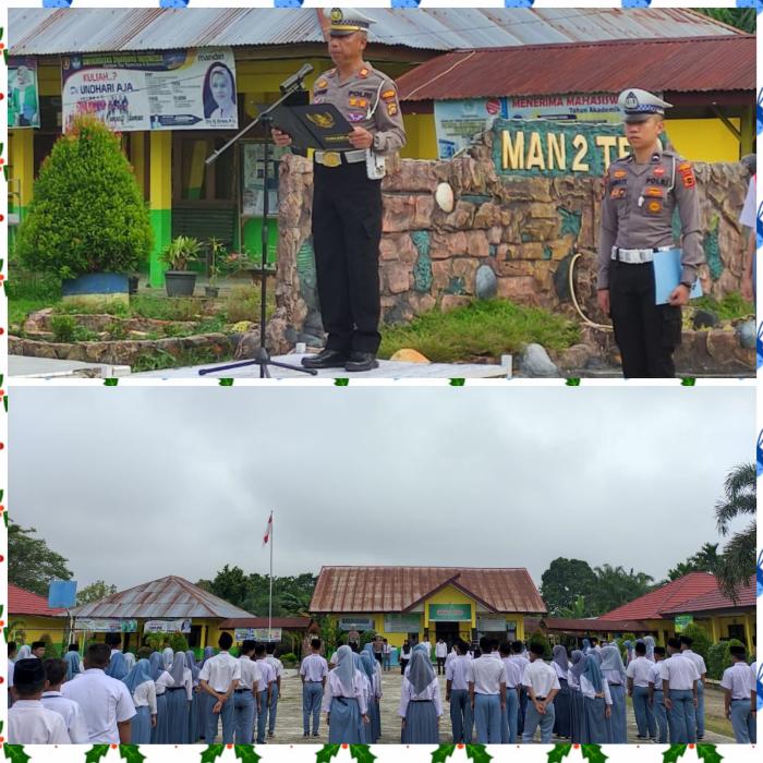 Jadi Irup Kasatlantas Polres Tebo Ajak Pelajar MAN 2 Tebo Tertib Berlalu Lintas