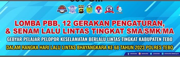 Kepala MAN 2 Tebo Mengikuti Pembukaan Gebyar Pelopor Keselamatan Berlalu Lintas