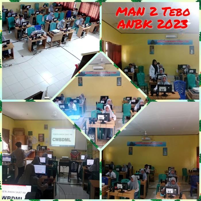 MAN 2 Tebo Sukseskan Asesmen Nasional Berbasis Komputer (ANBK) 2023