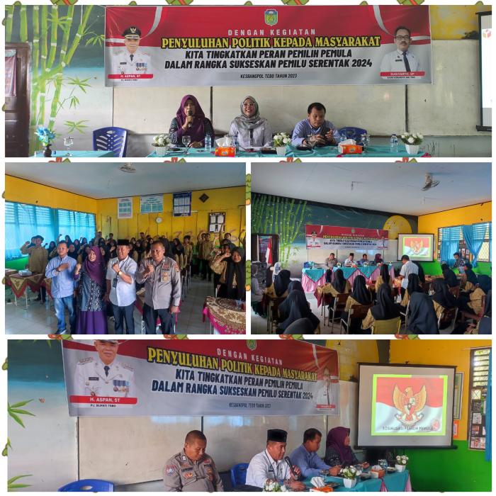 Sosialisasi Pemilih Pemula di MAN 2 Tebo bersama Badan Kesbangpol Kabupaten Tebo