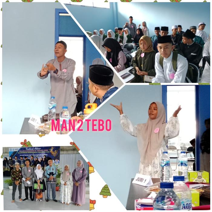 SISWA MAN 2 TEBO BERKOMPETISI PADA FESTIVAL AKBAR  IAI YASNI BUNGO TINGKAT PROVINSI JAMBI TAHUN 2024