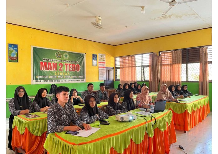 Semangat Digital, Siswa MAN.2 Tebo Ikuti Kick-Off Gusi Bersi 5.0 di Platform Alef