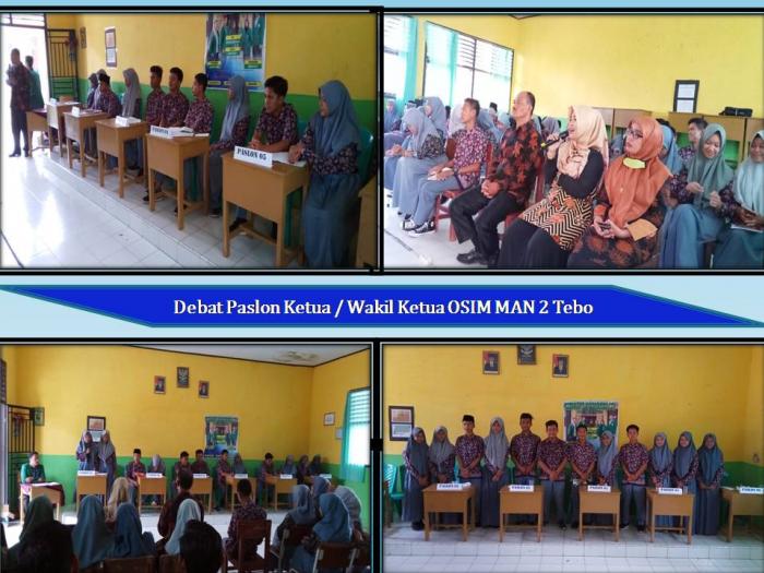 DEBAT VISI MISI MENJELANG PEMILIHAN OSIM MAN 2 TEBO