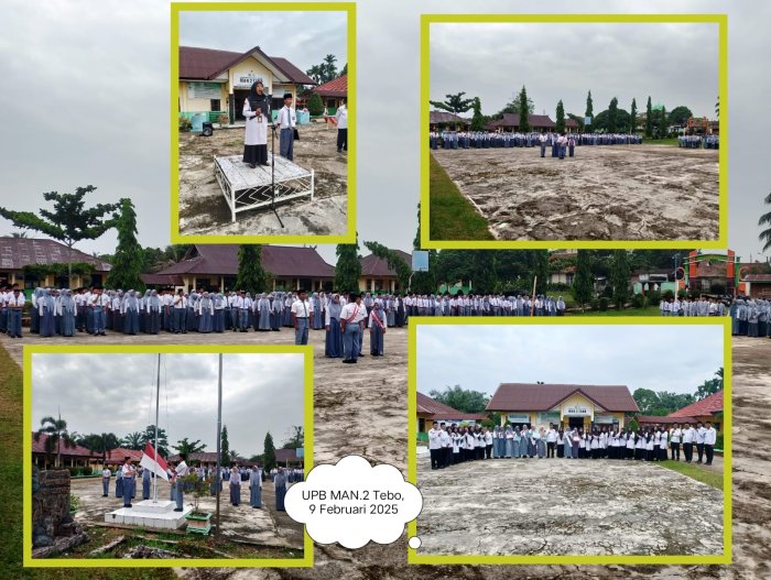 Upacara Senin, Waka Sapras MAN 2 Tebo Sampaikan Motivasi Belajar Untuk Meraih Keberhasilan Dan Kesuksesan