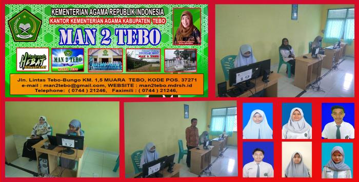 MANTAPKAN PERSIAPAN MENUJU KSMO NASIONAL, 6 SISWA MAN 2 TEBO IKUTI SIMULASI KSM ONLINE. 