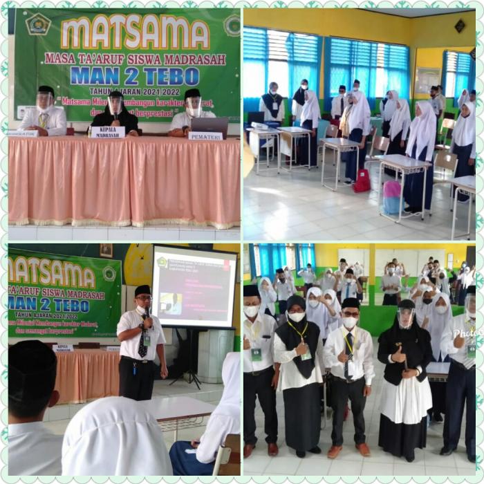Kepala MAN 2 Tebo  membuka kegiatan Matsama 