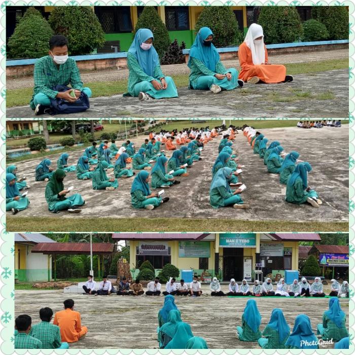 GELAR DOA BERSAMA BERI DUKUNGAN KEPADA SISWA PADA KOMPETISI SAINS MADRASAH.