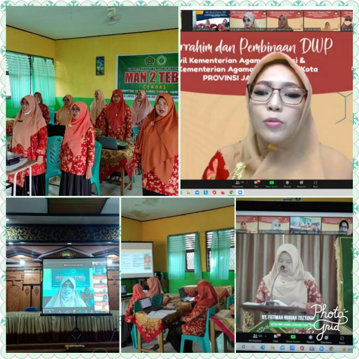 Silaturrahmi dan Pembinaan Virtual DWP Kanwil Kemenag  Provinsi Jambi 