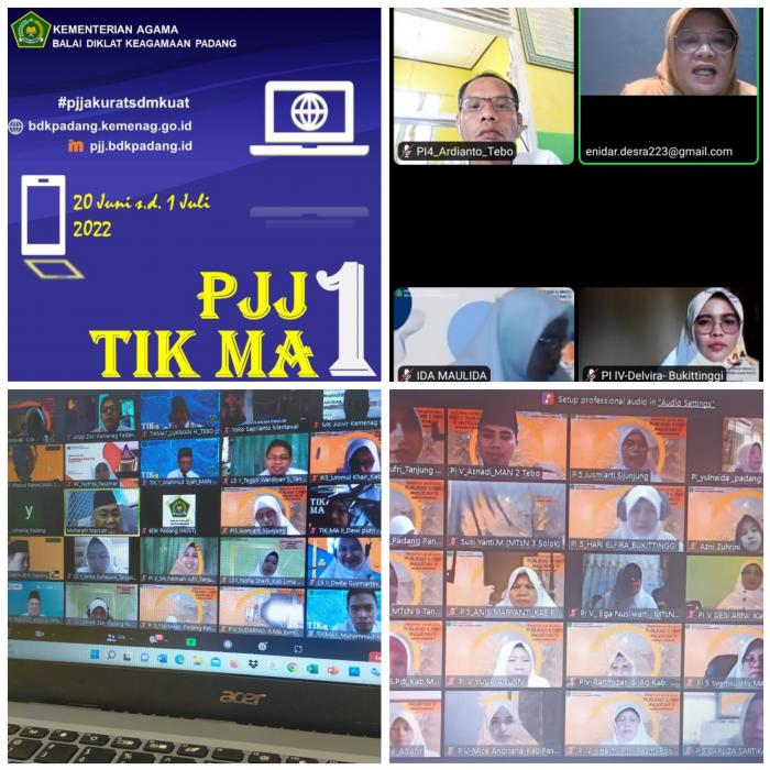 Tiga orang guru MAN 2 Tebo mengikuti Pelatihan Jarak Jauh ( PJJ ) Balai Diklat Keagamaan (BDK )Padang