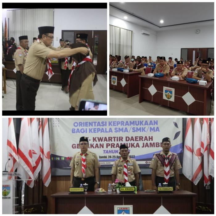 Kamabigus MAN 2 Tebo Mengikuti Orientasi Kepramukaan Bagi Kepala SMA/SMK/MA Kamabigus MAN 2 Tebo Mengikuti Orientasi Kepramukaan Bagi Kepala SMA/SMK/MA