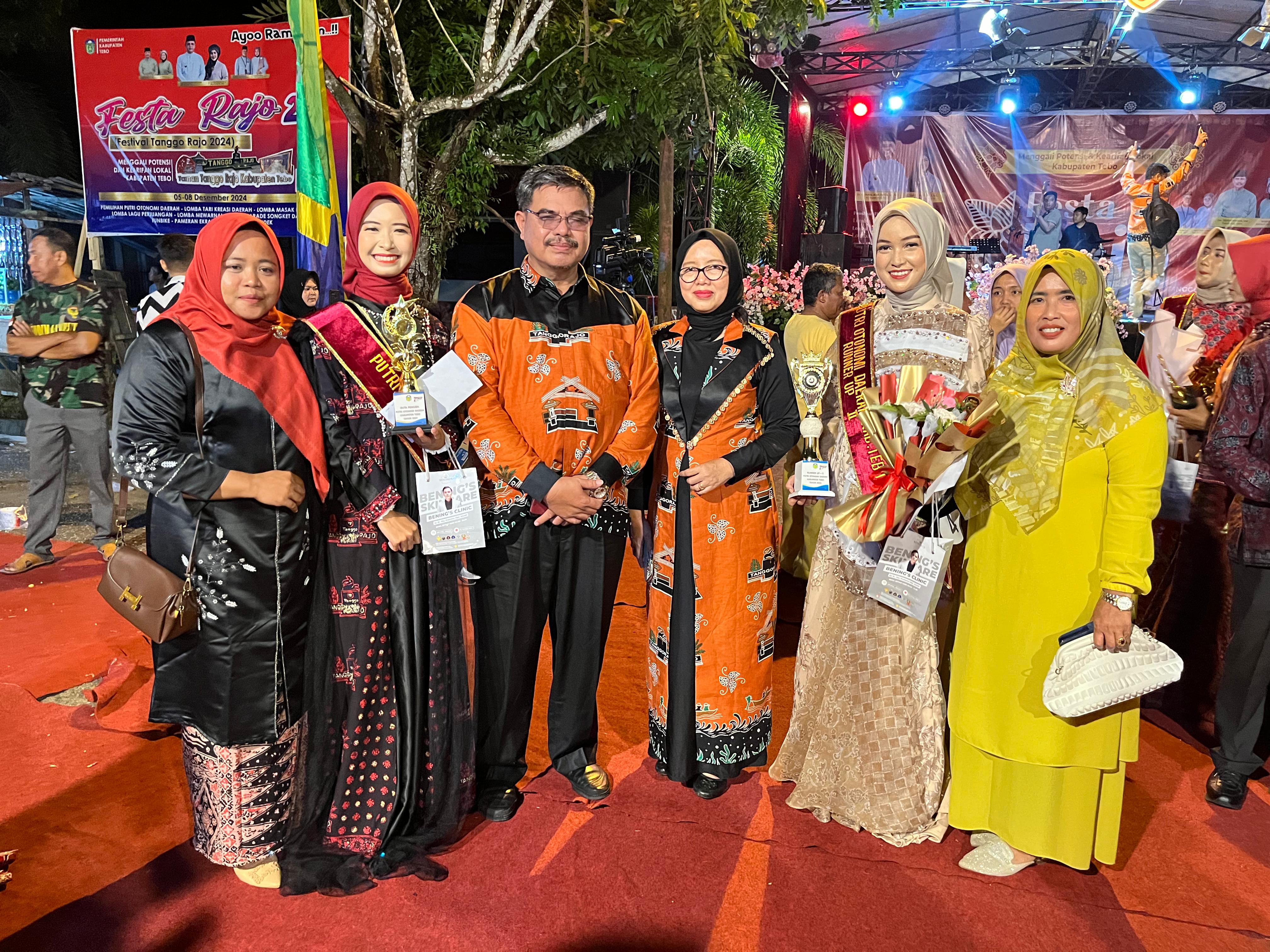 RIZKI MAISILA AHMAD SISWI MAN 2 TEBO DINOBATKAN SEBAGAI RUNNER UP 3 PUTRI OTONOMI DAERAH TEBO 2024.
