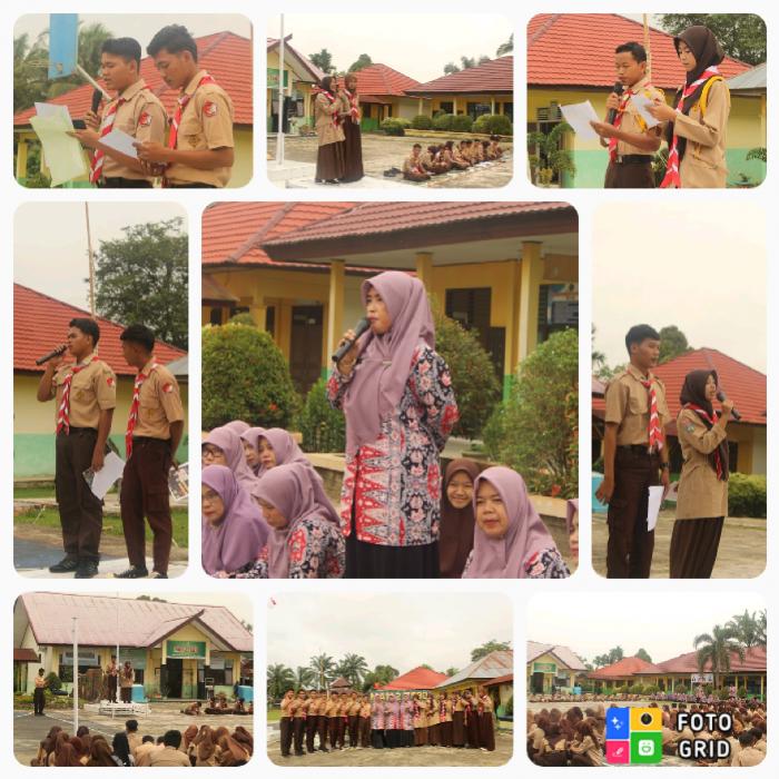 Orasi Penyampaian visi misi Paslon Ketua dan wakil ketua OSIM dan MPK MAN 2 Tebo