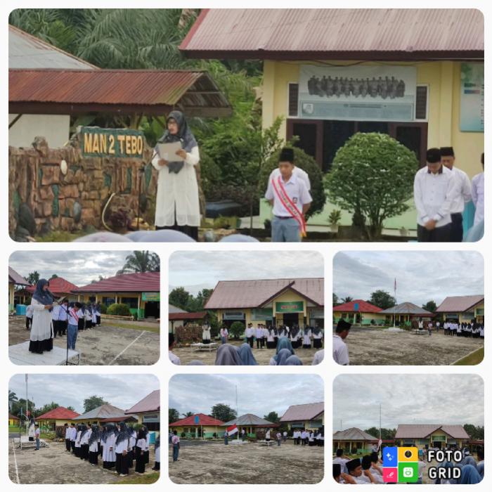 UPACARA PERINGATAN HARI KESAKTIAN PANCASILA DI MAN 2 TEBO
