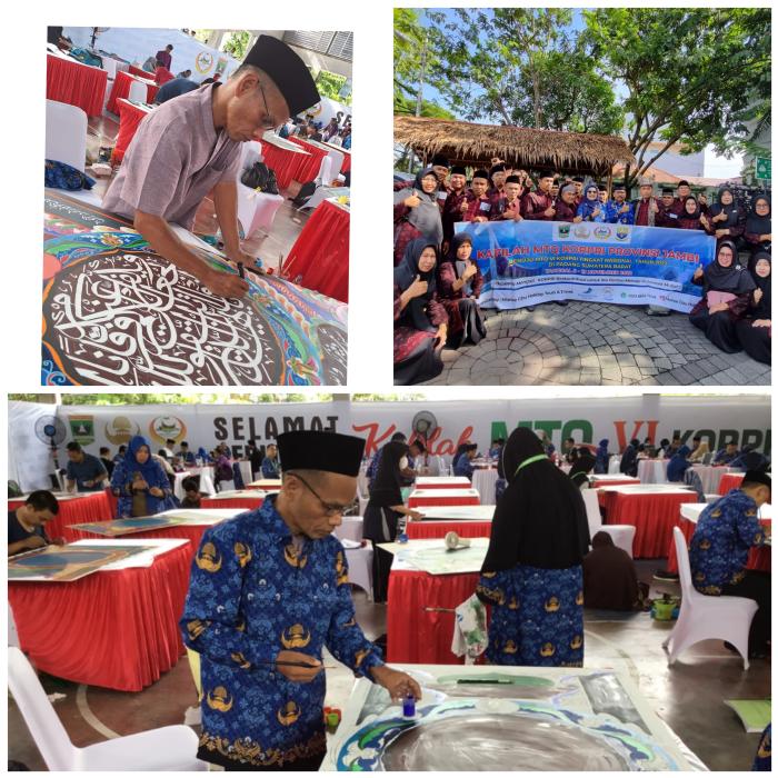 Peserta MTQ Korpri Tingkat Nasional Cabang  Kaligrafi Dekorasi Adalah Guru Inspiratif MAN 2 Tebo 