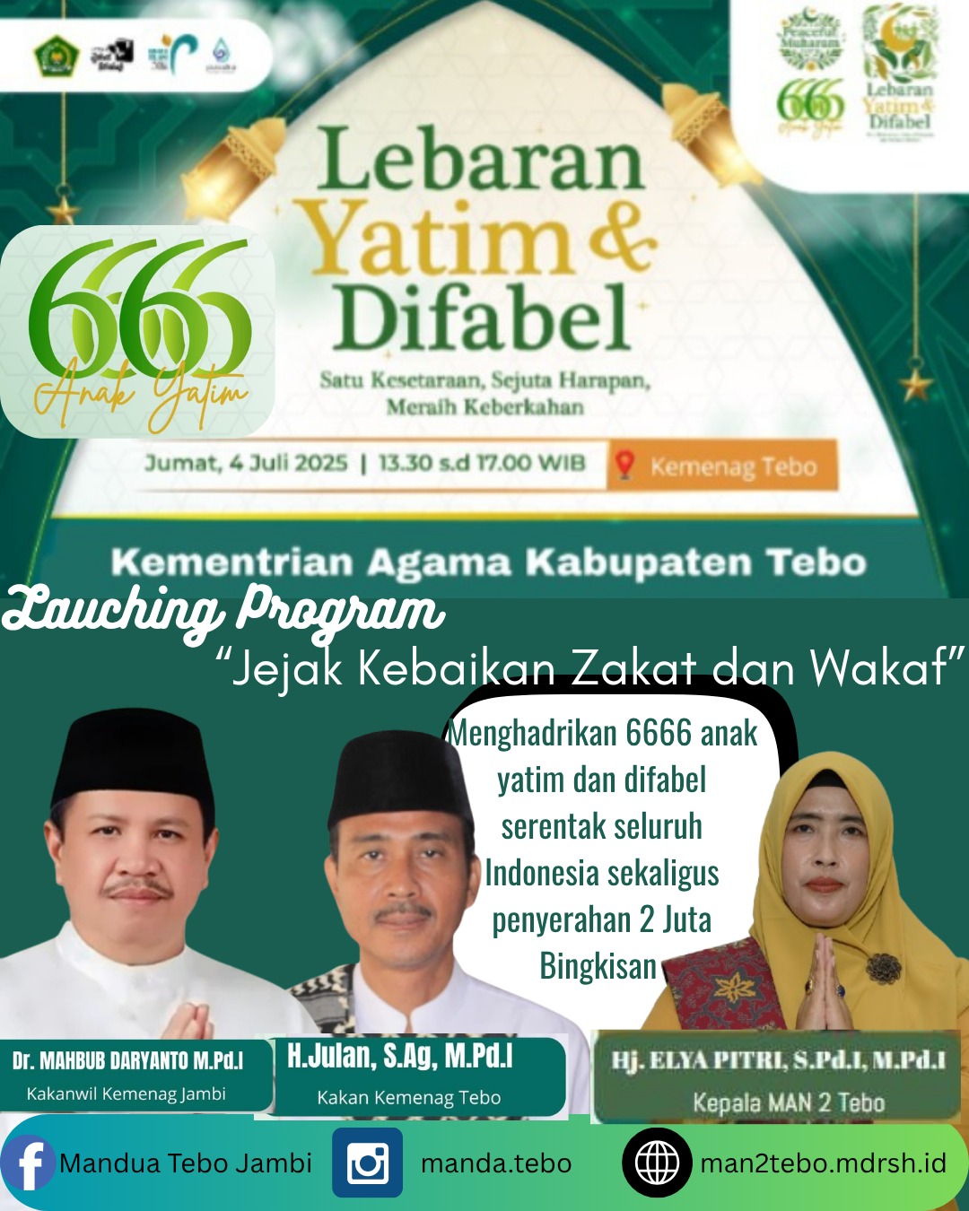 Peaceful Muharam 1447 Hijriyah, MAN 2 Tebo serahkan 43 Paket Bantuan Peaceful Muharam 1447 Hijriyah, MAN 2 Tebo serahkan 43 Paket Bantuan