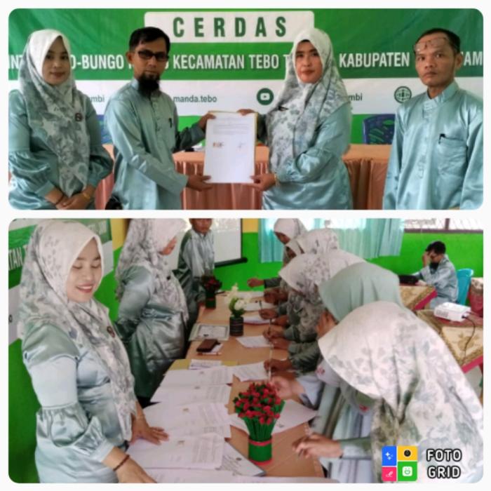 Kepala MAN 2 Tebo Saksikan Penandatanganan Perkin Guru dan Tendik Kepala MAN 2 Tebo Saksikan Penandatanganan Perkin Guru dan Tendik