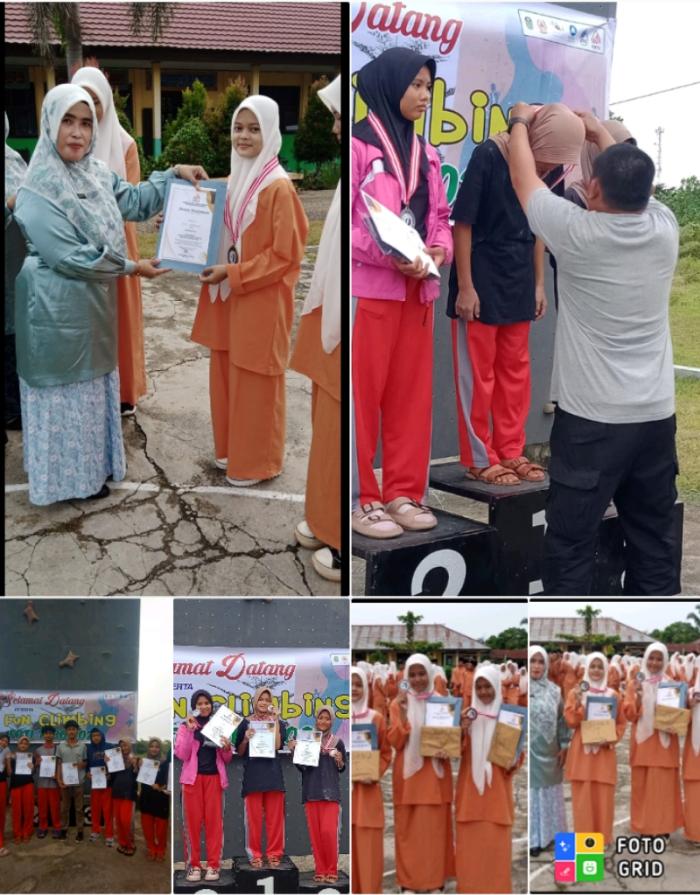 3 Medali Untuk  MAN 2 Tebo Pada Sirkuit Federasi Panjat Tebing Kabupaten Tebo