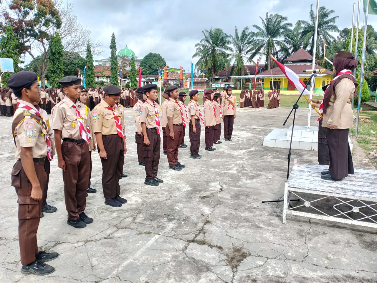 13 PENEGAK BANTARA  GUDEP 01.057 AMBALAN KI HAJAR DEWANTARA, DAN GUDEP 01-058 CUT NYAK DIEN MAN 2 TEBO RESMI DI LANTIK 