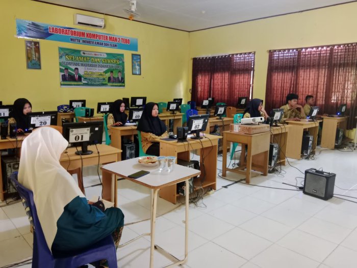 Pelaksanaan TKA di MAN 2 Tebo Berjalan Lancar Hingga Hari Ketiga