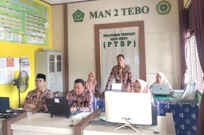 MAN 2 Tebo ikuti Webinar KORPRI Menyapa ASN dengan tema: Amazing ASN, Amazing Nation, Doa Bersama ASN Seluruh Indonesia