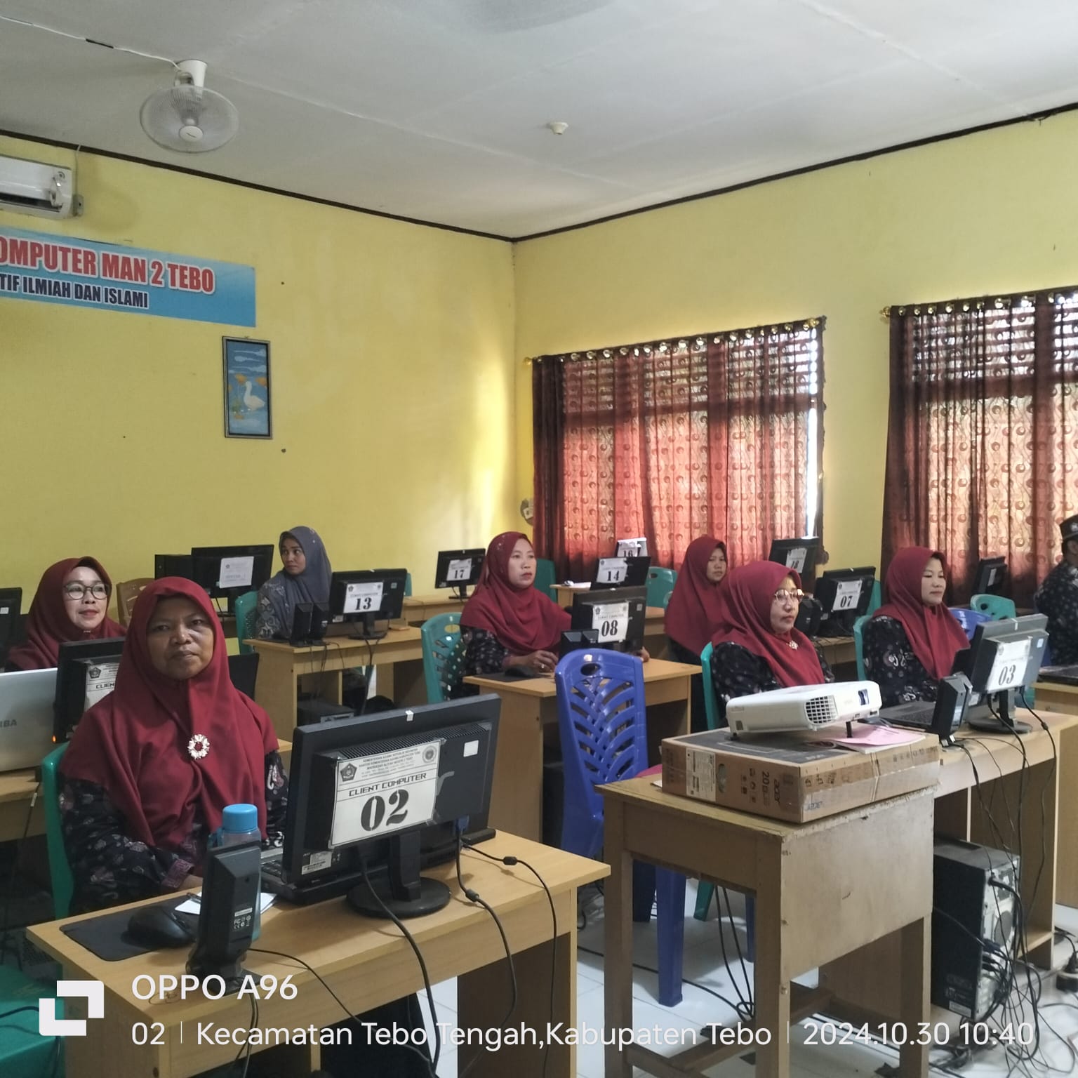UJI COBA ASESMEN KOMPETENSI GURU DI TITIK LOKASI MAN 2 TEBO BERJALAN SUKSES