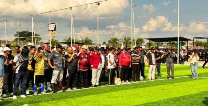 3 Guru MAN 2 Tebo Perkuat  Tim Kemenag Tebo pada Fun Mini Soccer HAB Ke-80 Kanwil Kemenag Propinsi Kambi.