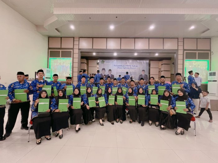 Kabar Gembira, 2 Tenaga Kependidikan MAN 2 Tebo Dilantik sebagai P3K Tahap 2 (Non Optimalisasi) Formasi 2024