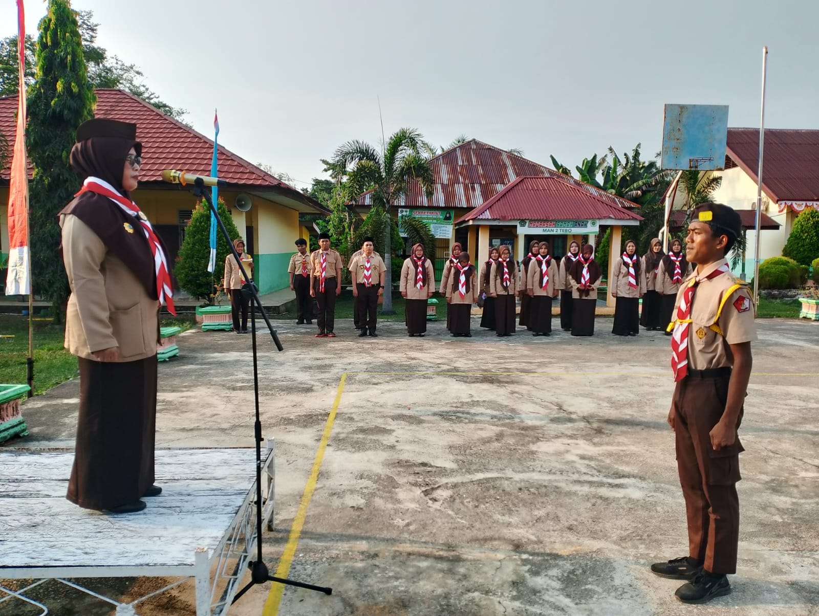 PENERIMAAN TAMU AMBALAN MAN 2 TEBO.