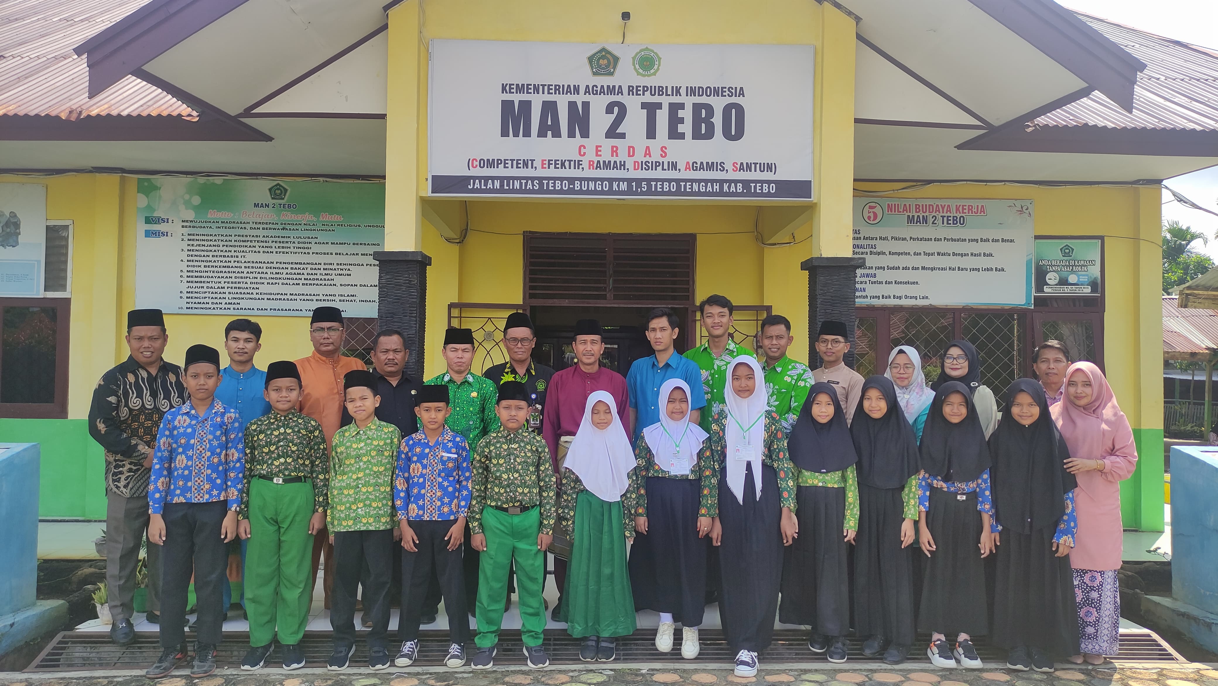 Kepala Kantor Kemenag Tebo memantau Pelaksanaan KSM 2024  di MAN 2 Tebo 